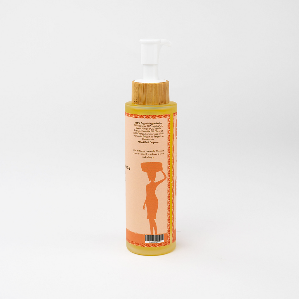 Indulgent Vanilla & Orange Shea Bath & Body Oil 120ml - The Shea Shop