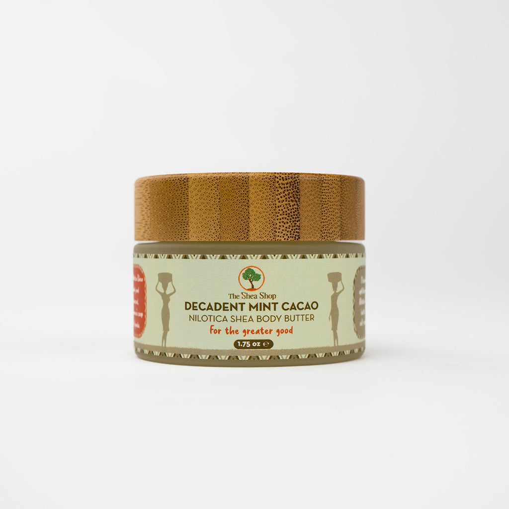 Decadent Mint Cacao Nilotica Shea Body Butter 1.75oz - The Shea Shop