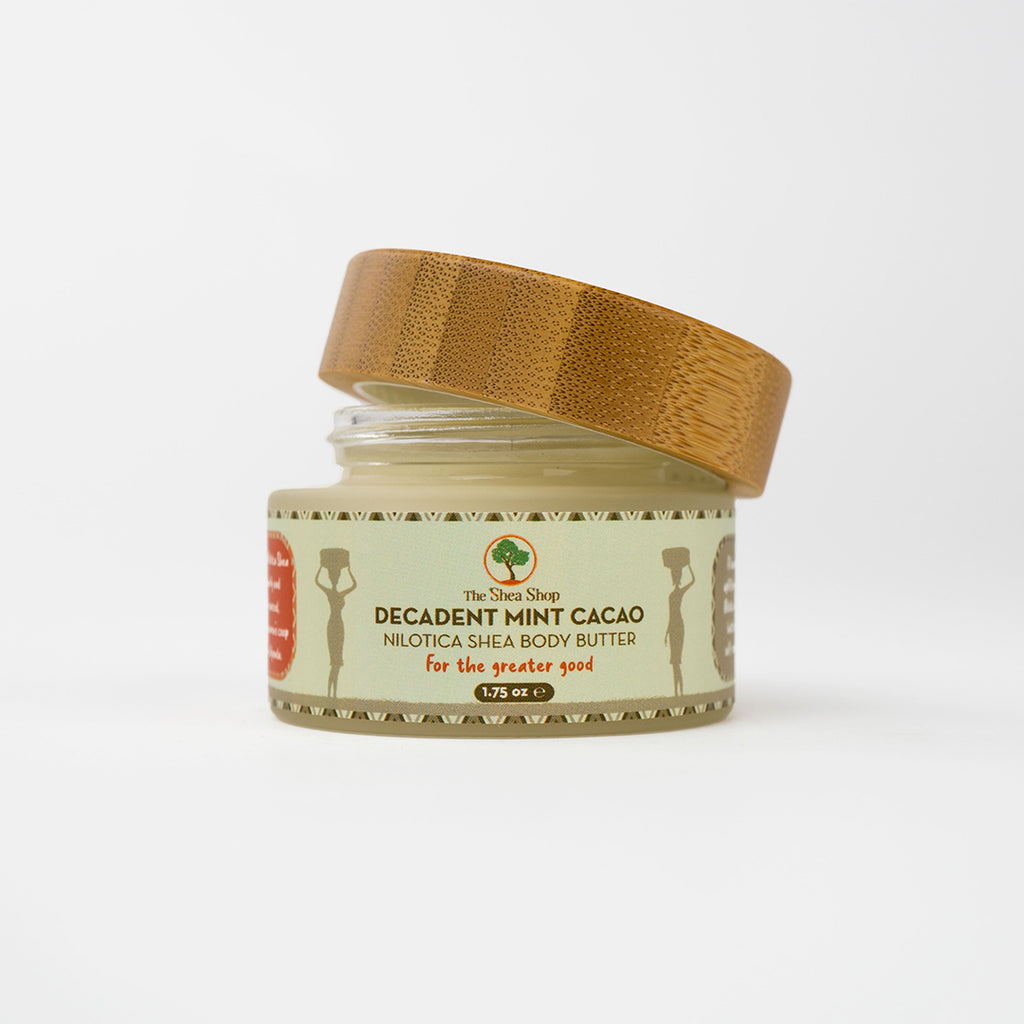 Decadent Mint Cacao Nilotica Shea Body Butter 1.75oz - The Shea Shop